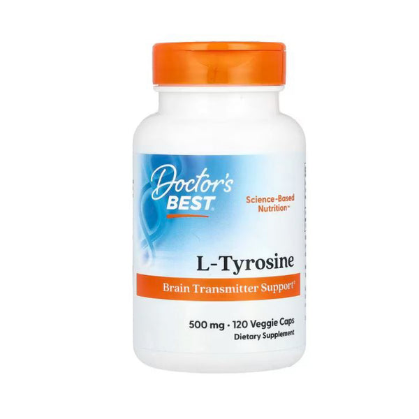 Doctor's Best, L-Tyrosine, 500 mg, 120 Veggie Caps 