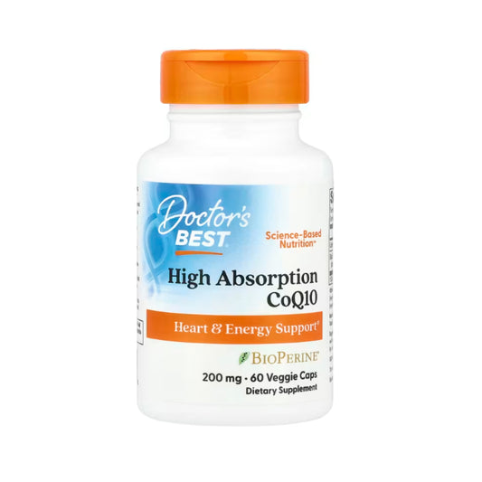 Doctor's Best, High Absorption CoQ10 with BioPerine®, 60 Veggie Caps