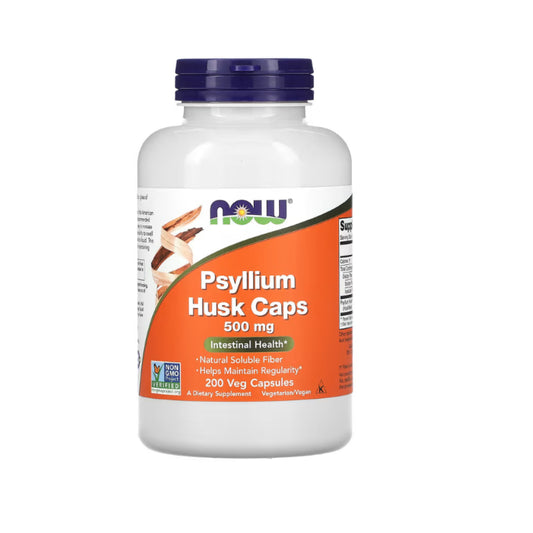 NOW Foods, Psyllium Hush Caps, 500 mg, 200 Veg Capsules