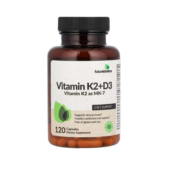 Futurebiotics, Vitamin K2 + D3, 120 Capsules