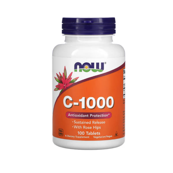 NOW Foods, Vitamin C-1000mg, 100 Tablets