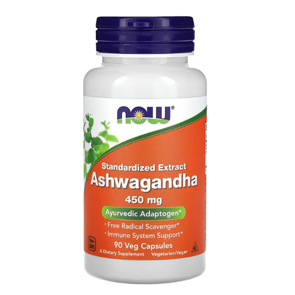 NOW Foods, Ashwagandha, Standardized Extract, 450 mg, 90 Veggie Capsules