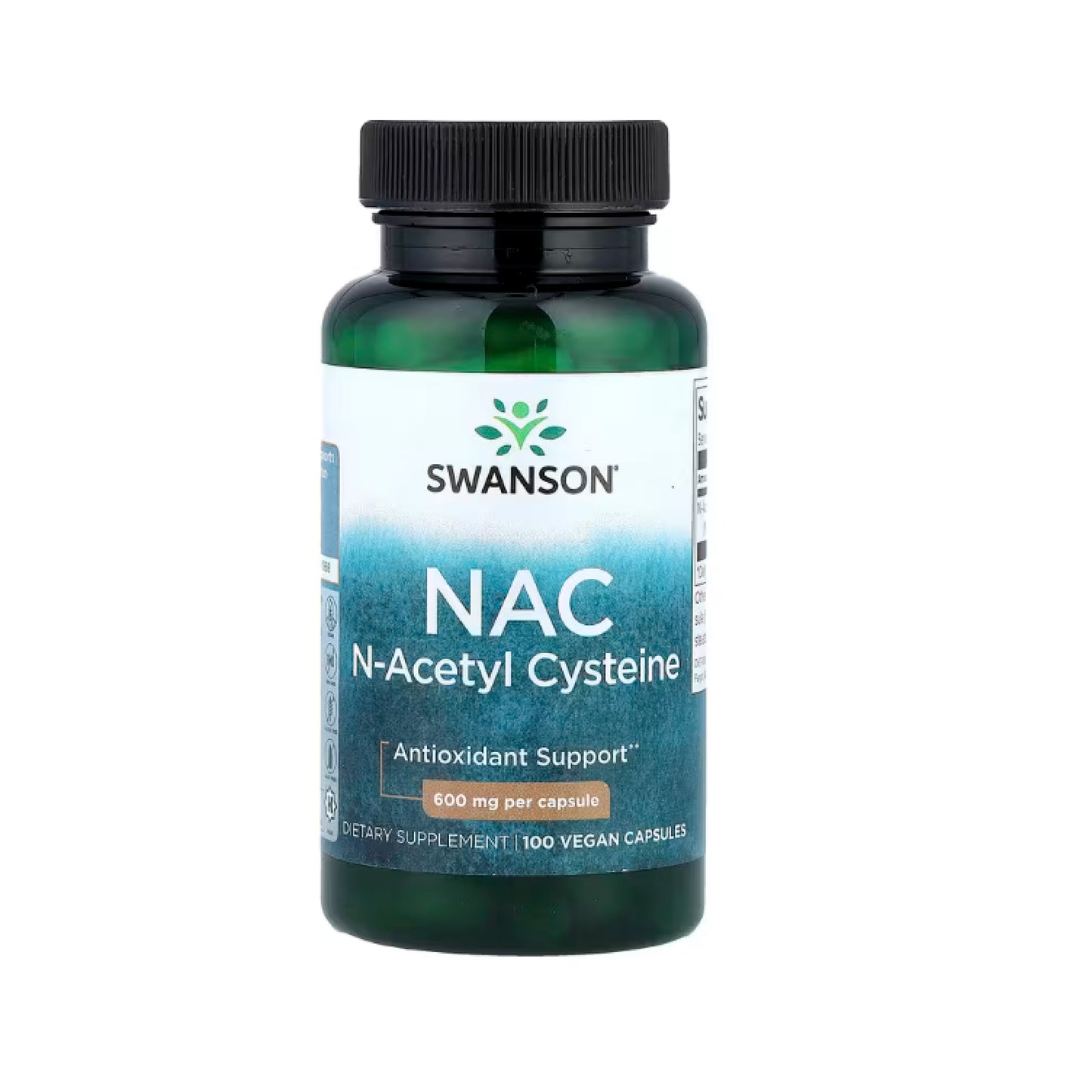 Swanson, NAC, 600 mg, 100 Vegan Capsules