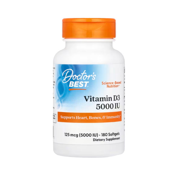 Doctors Best Vitamin D3 5000IU 180 Softgels