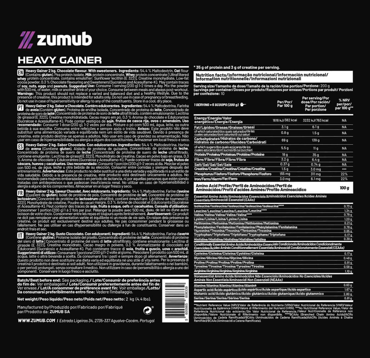 HEAVY GAINER 2Kg